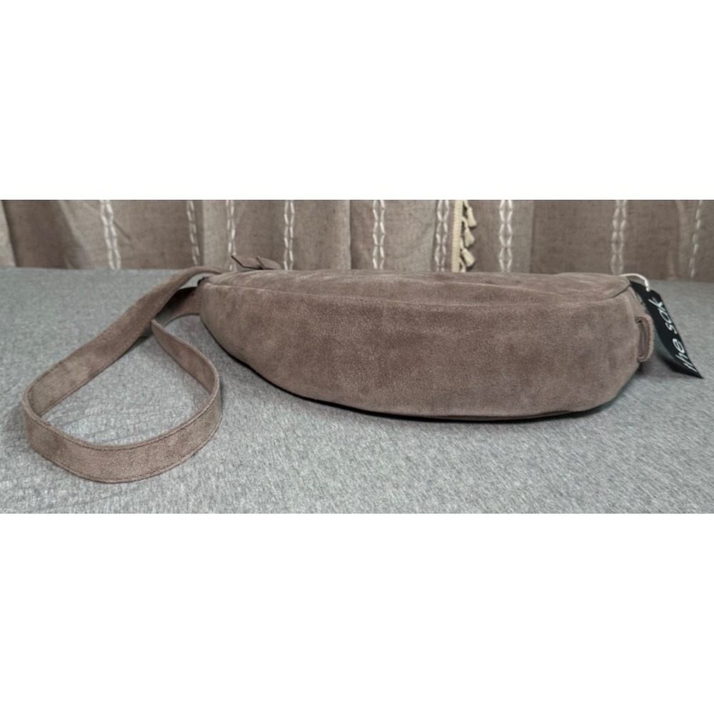 The Sak Suede Saddle Crossbody Bag in Taupe Brown - Picture 8 of 16